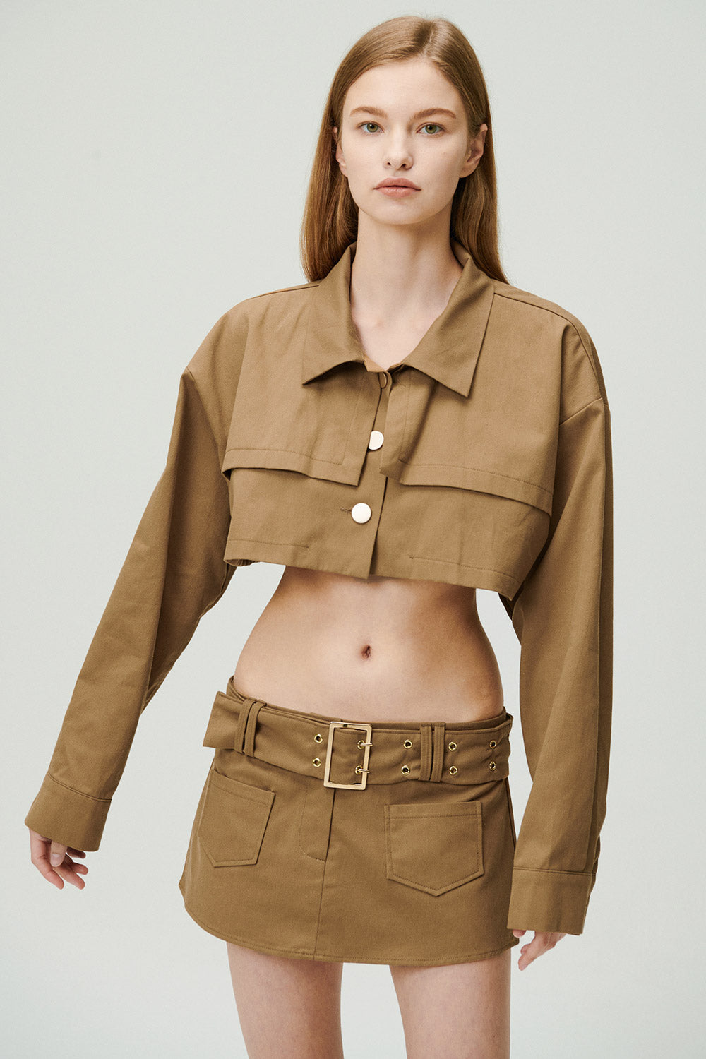 storets.com Tiffany Cropped Trench Jacket