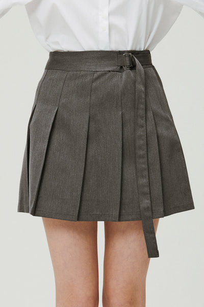 storets.com Allie Belted Pleated Skirt