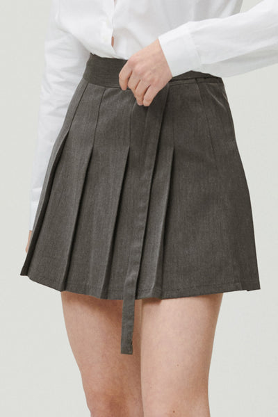 storets.com Allie Belted Pleated Skirt