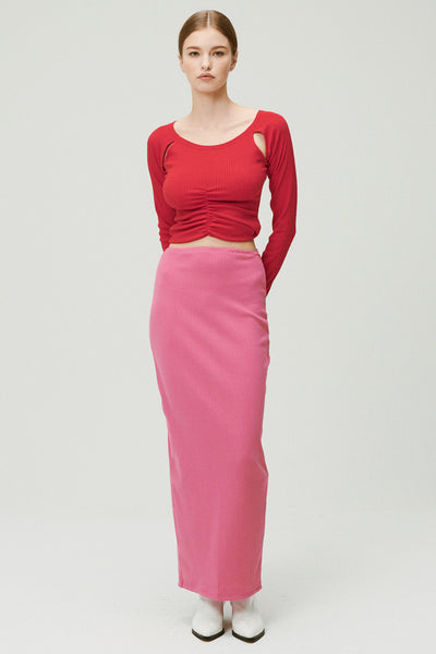 storets.com Jade Ribbed Skirt w/String