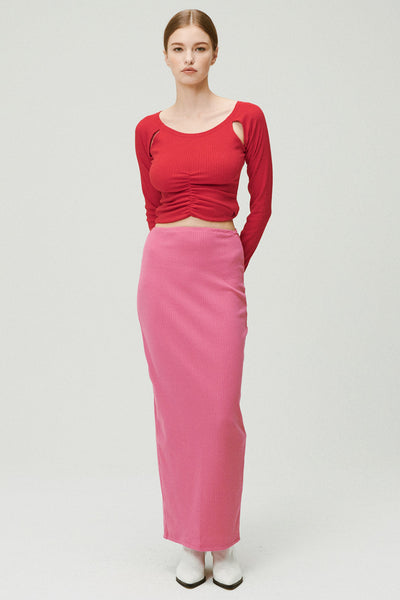 storets.com Jade Ribbed Skirt w/String