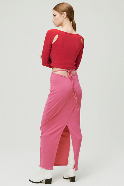 storets.com Jade Ribbed Skirt w/String