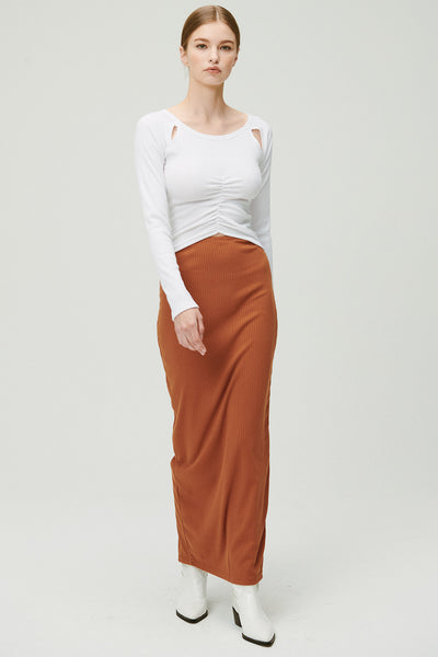 storets.com Jade Ribbed Skirt w/String