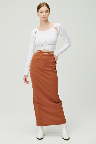 storets.com Jade Ribbed Skirt w/String