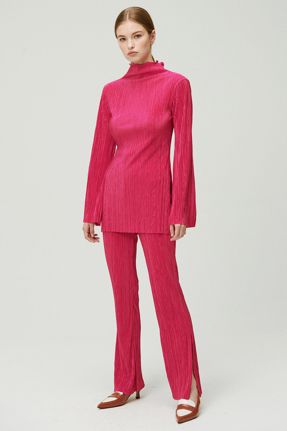 storets.com Sia Plisse Tunic Top and Pants Set