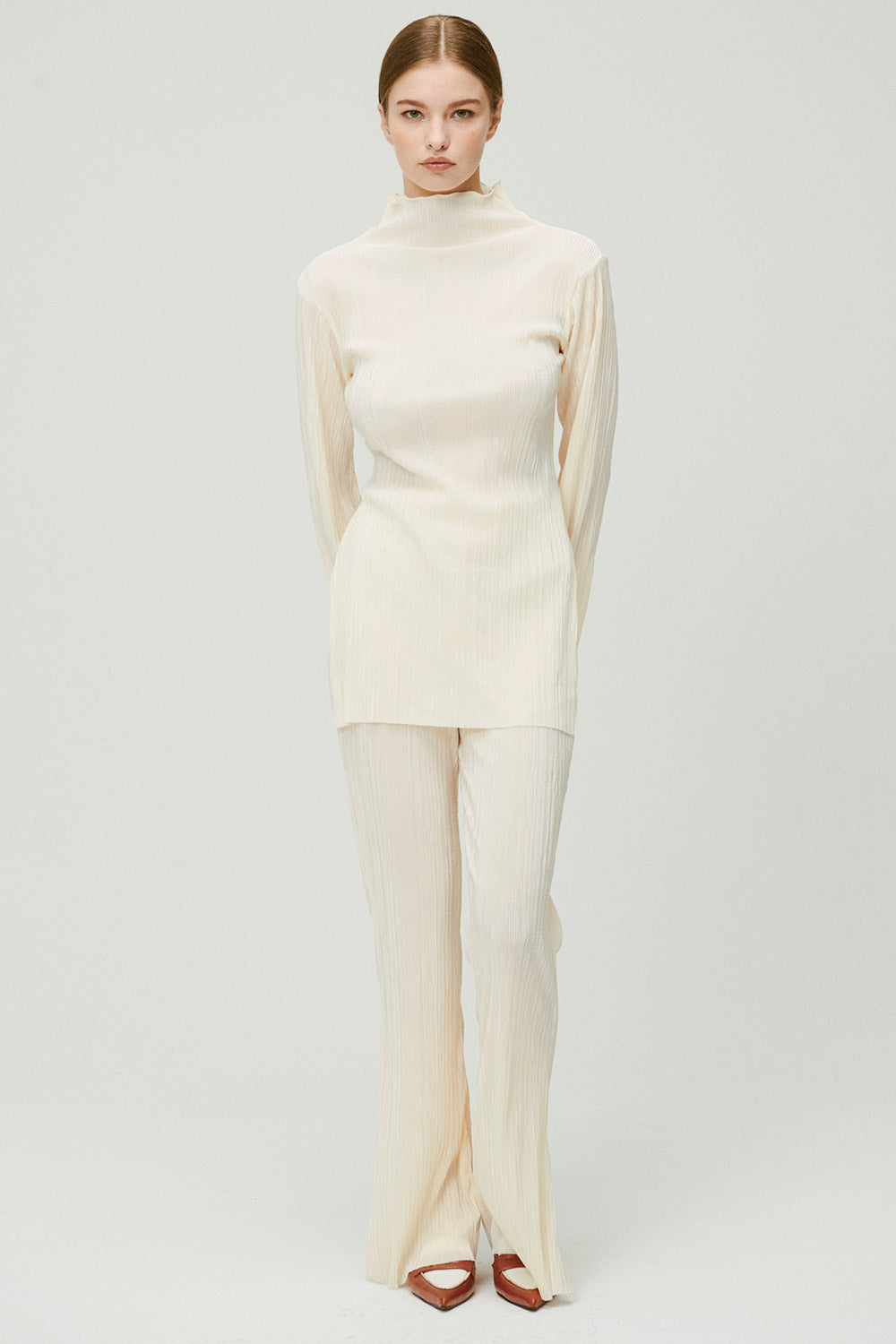 storets.com Sia Plisse Tunic Top and Pants Set