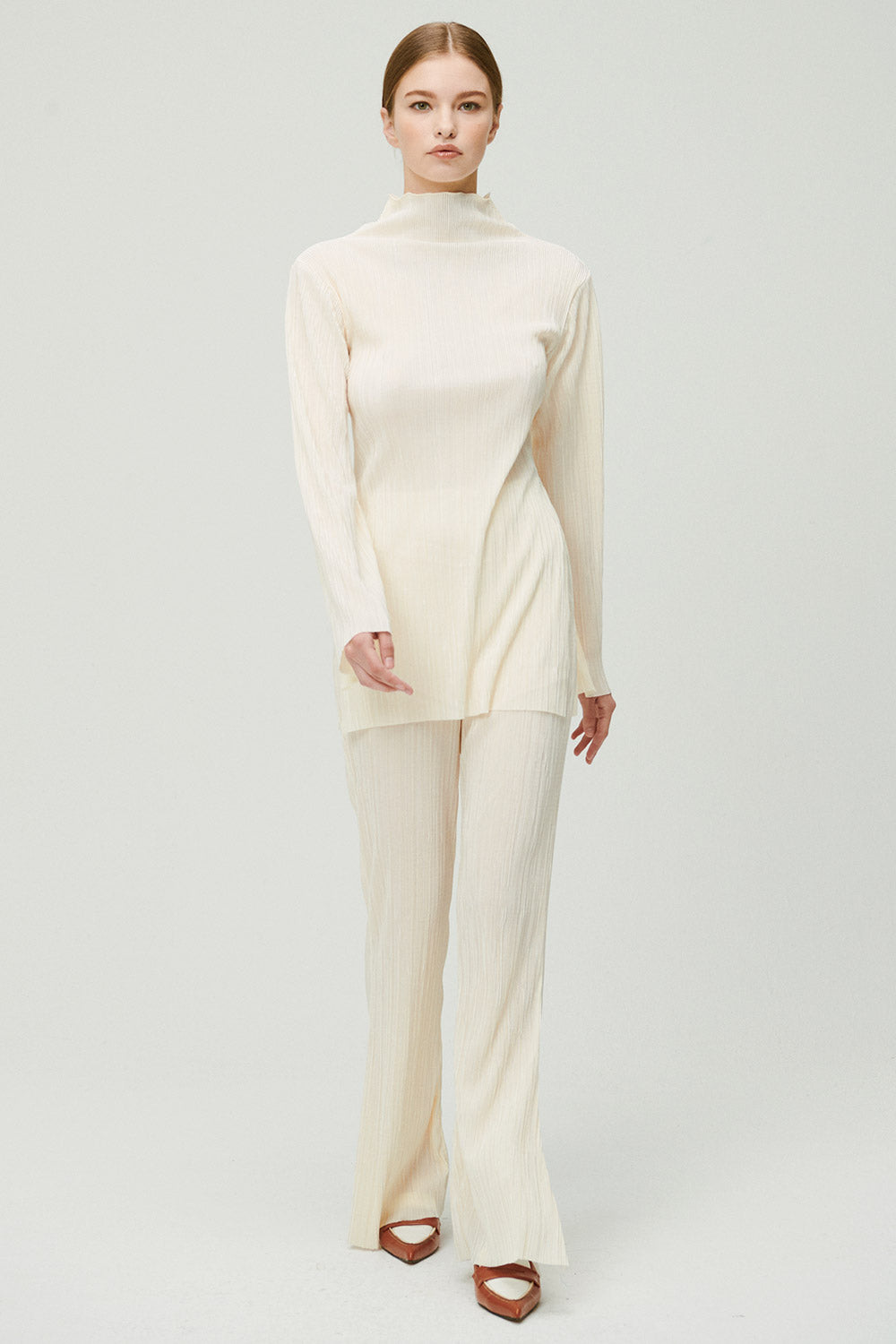 storets.com Sia Plisse Tunic Top and Pants Set