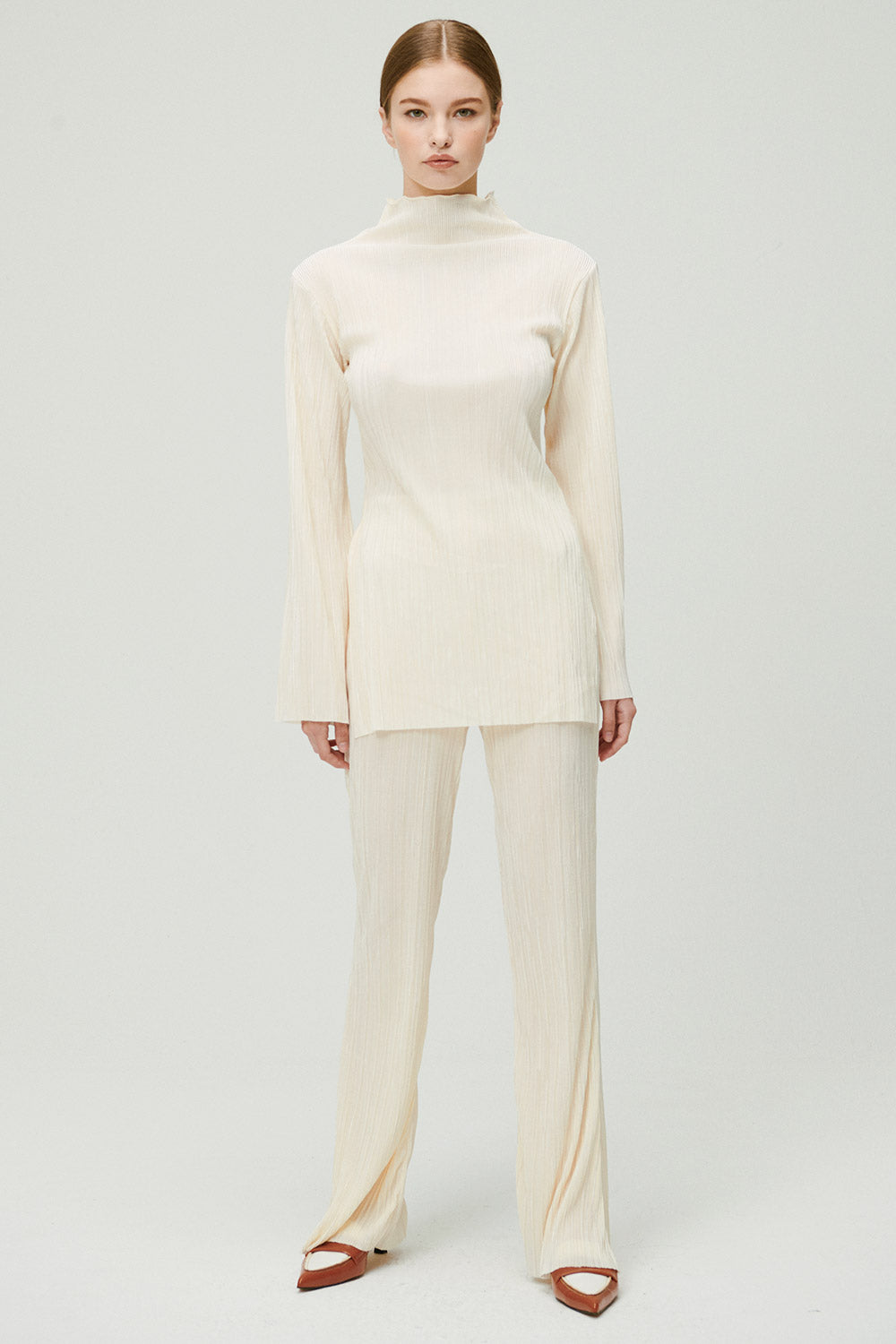 storets.com Sia Plisse Tunic Top and Pants Set