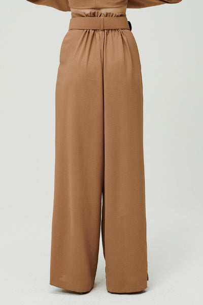 storets.com Eva Wide Pants w/Buckle Belt