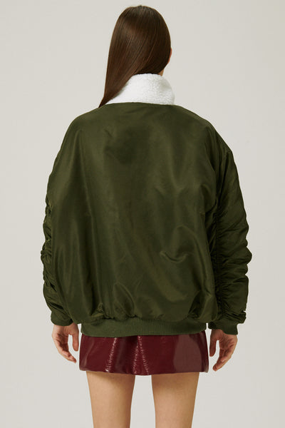storets.com Izzy Borg Lined Aviator Jacket