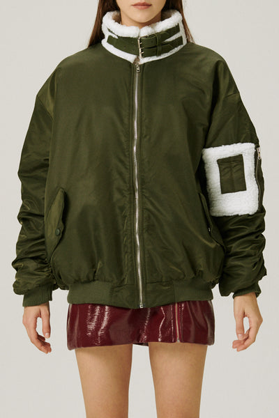 storets.com Izzy Borg Lined Aviator Jacket