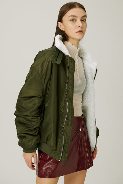 storets.com Izzy Borg Lined Aviator Jacket