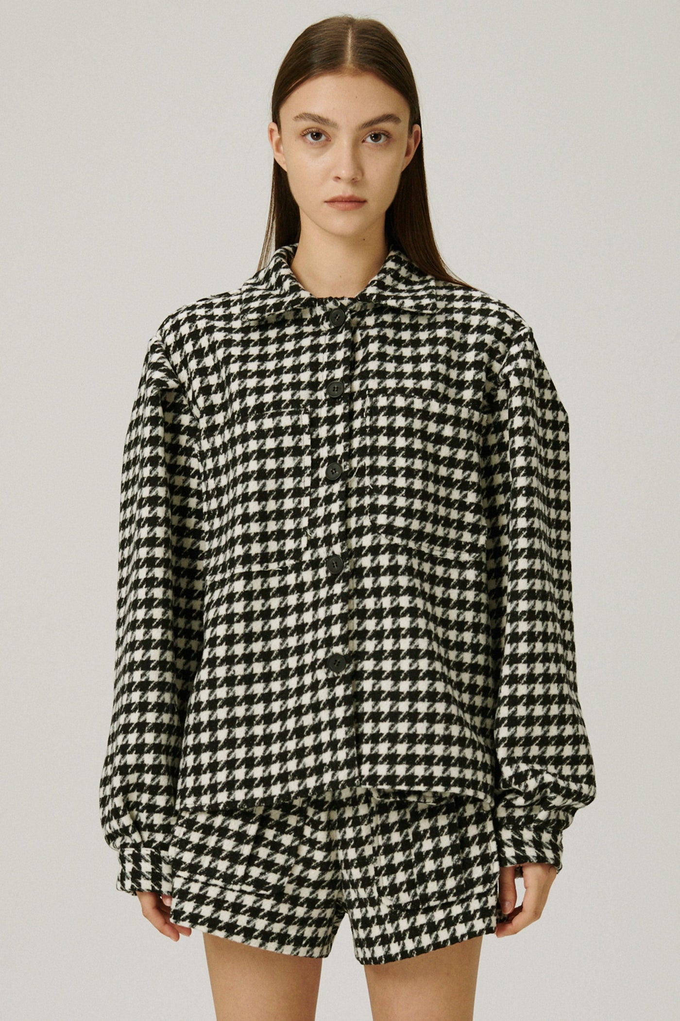 storets.com Harper Houndstooth Shacket
