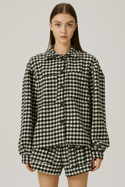 storets.com Harper Houndstooth Shacket