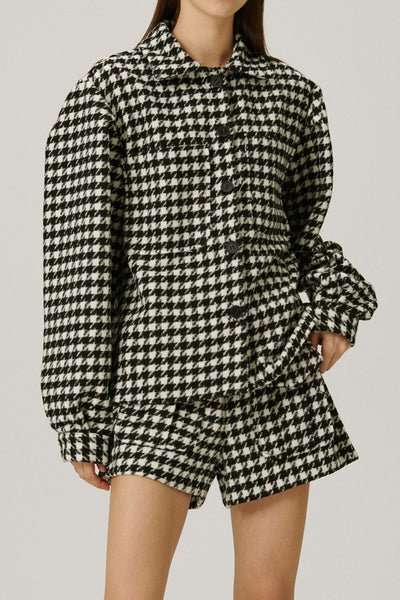 storets.com Harper Houndstooth Shacket