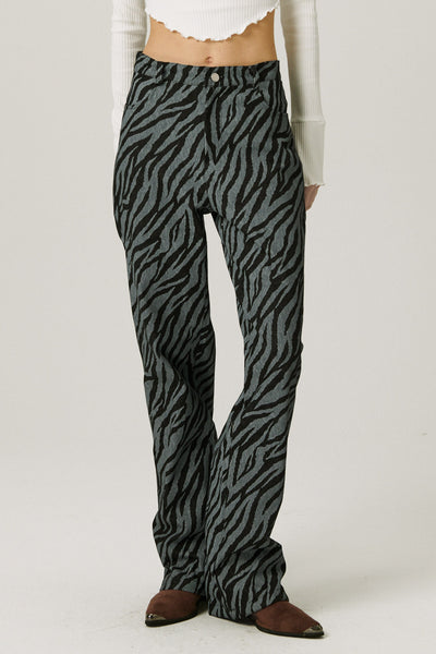 storets.com Ivy Wide Leg Pants in Zebra