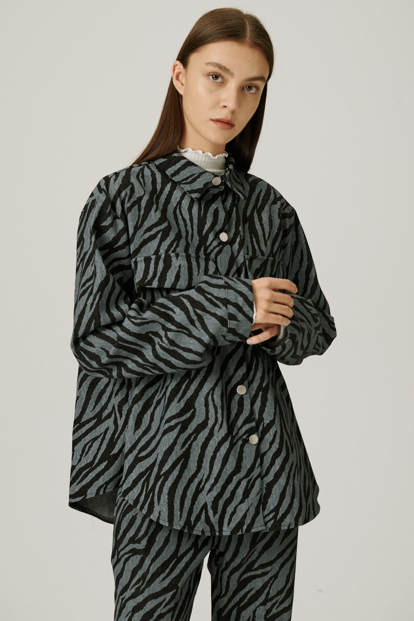 storets.com Ivy Oversized Shacket in Zebra