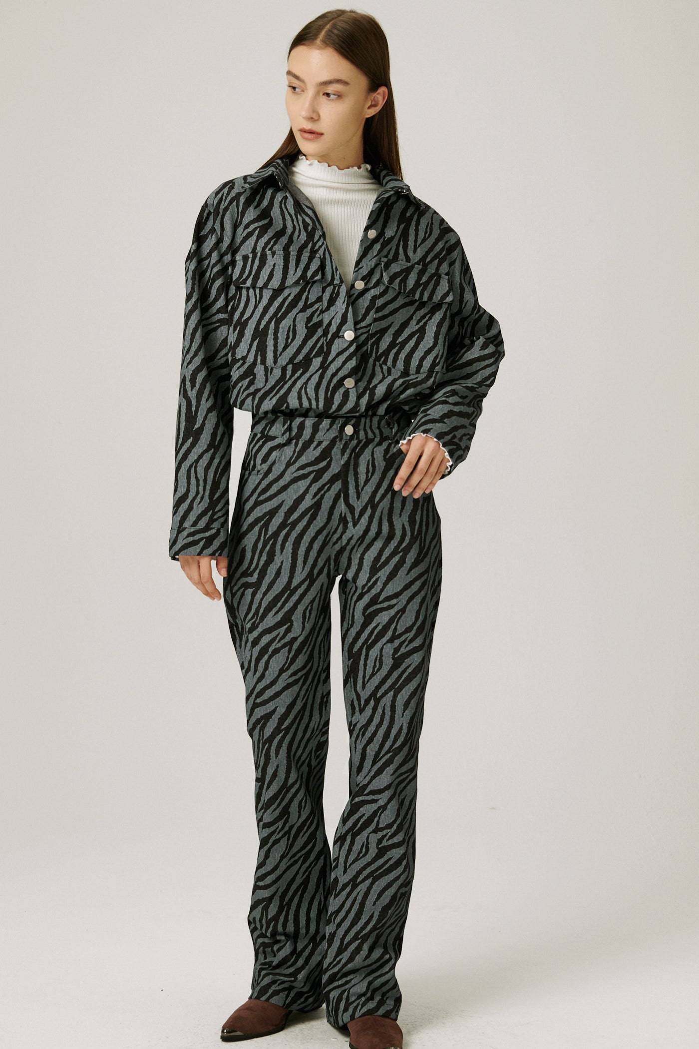 storets.com Ivy Oversized Shacket in Zebra