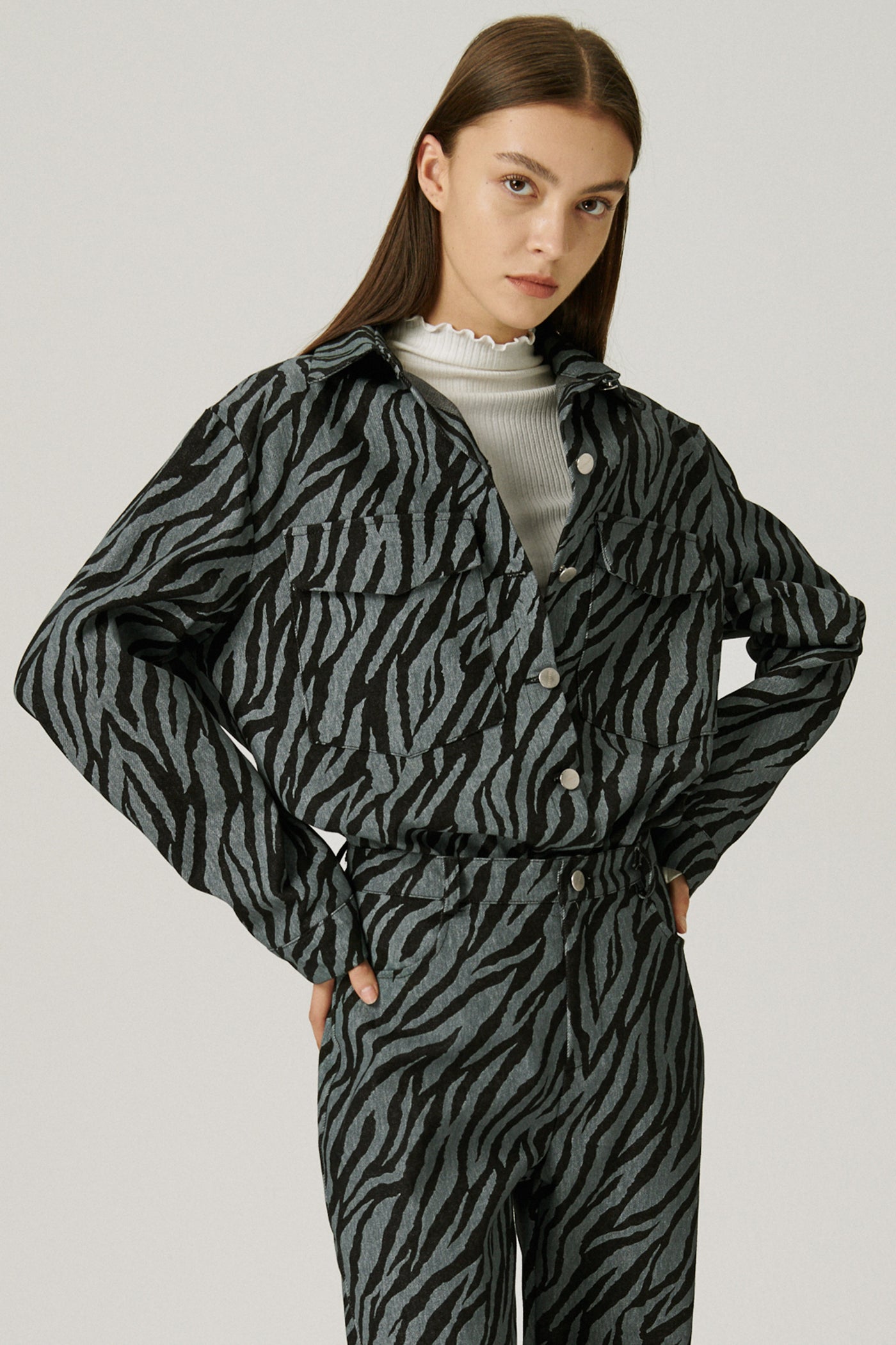 storets.com Ivy Oversized Shacket in Zebra