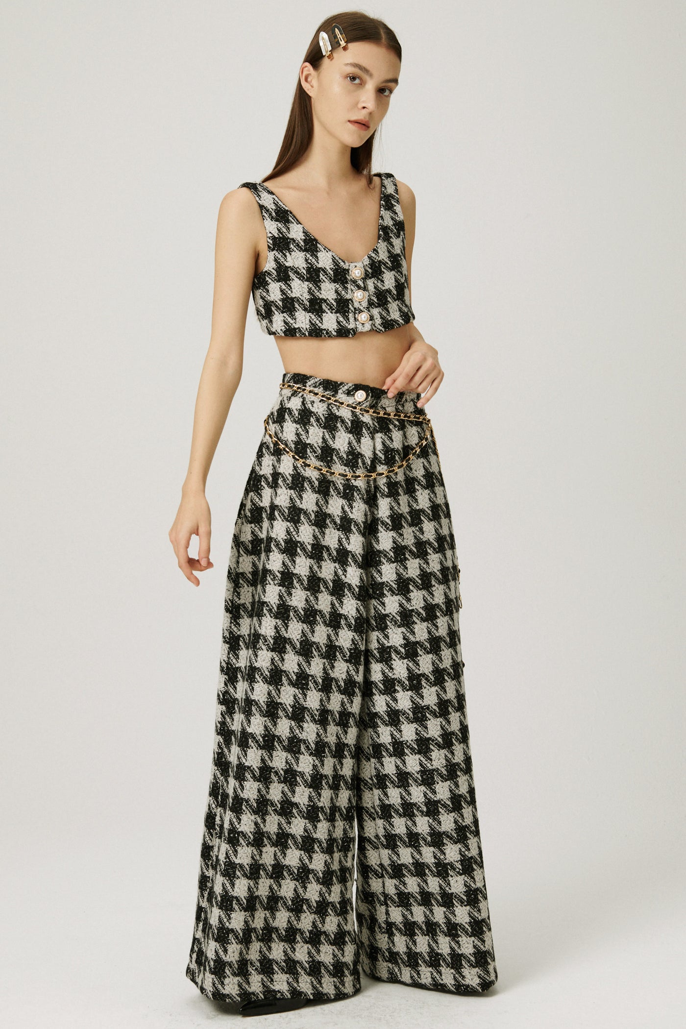 storets.com Milla Tweed Crop Top