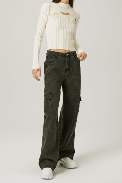 storets.com Skylar Washed Cargo Jeans