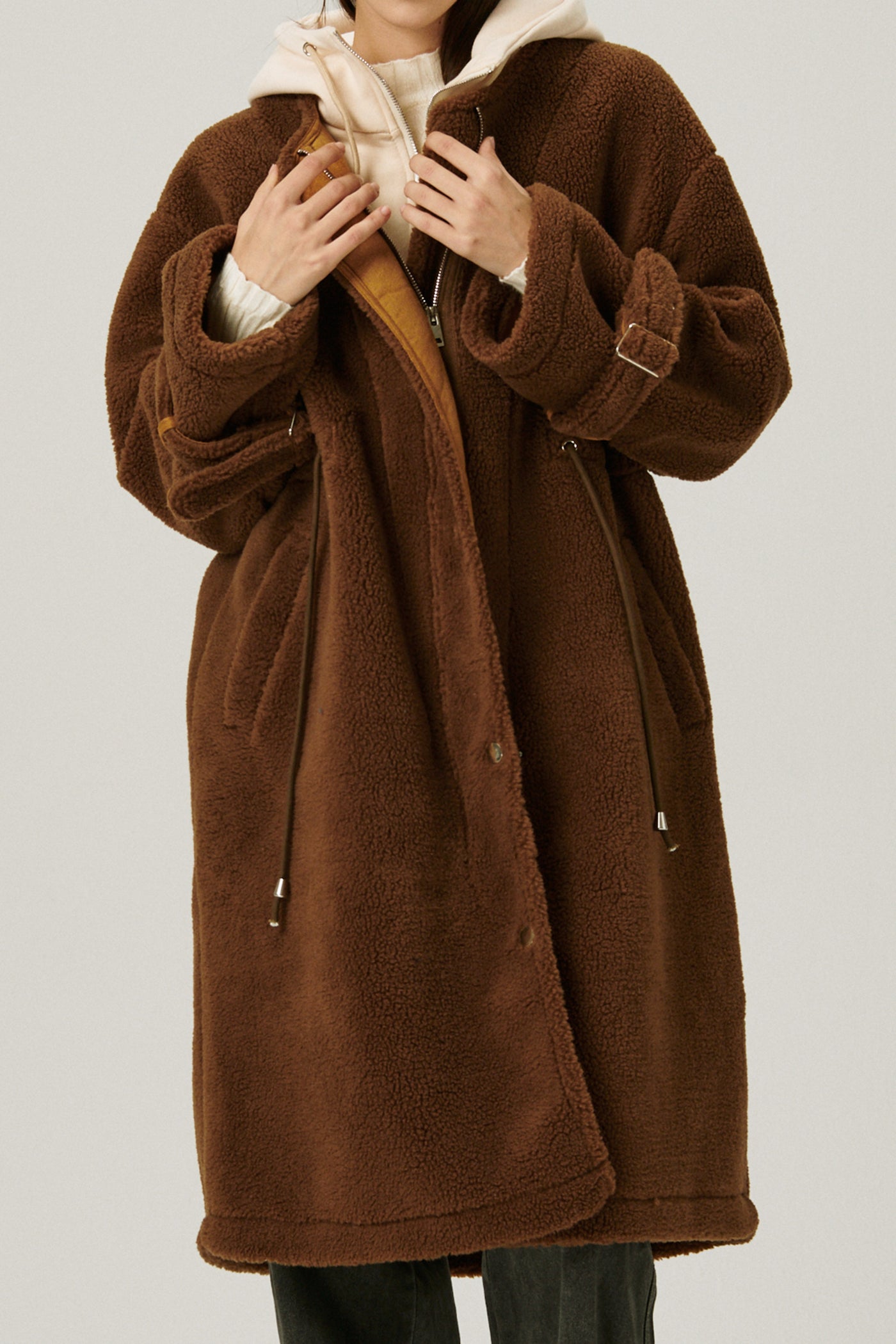storets.com Joe Hood Layered Teddy Coat