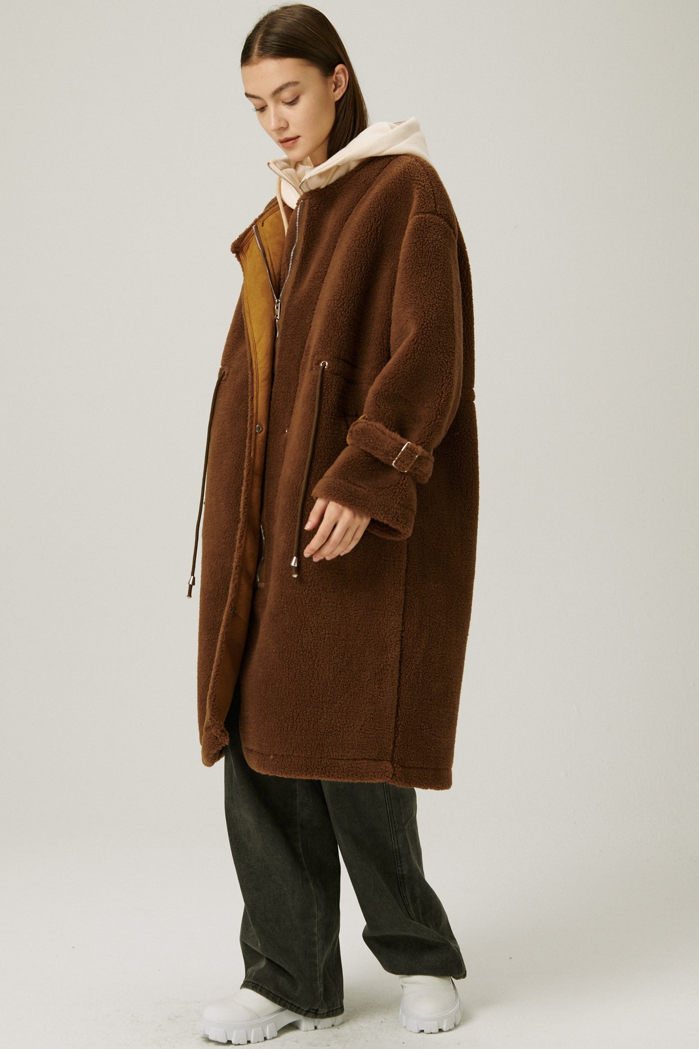 storets.com Joe Hood Layered Teddy Coat