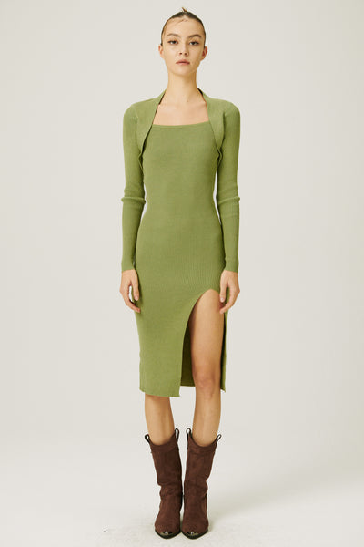 storets.com Edie Square Neck Knitted Dress