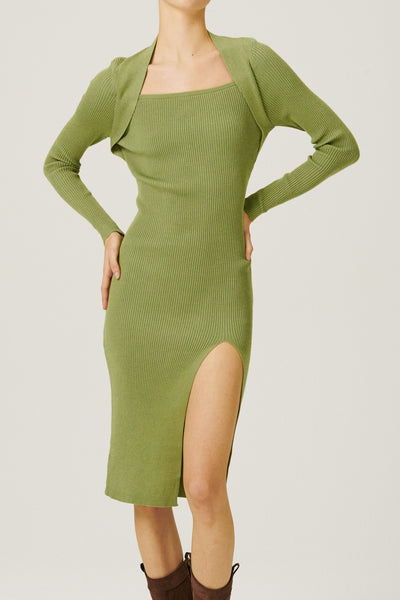 storets.com Edie Square Neck Knitted Dress