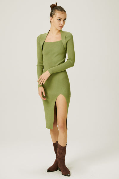 storets.com Edie Square Neck Knitted Dress