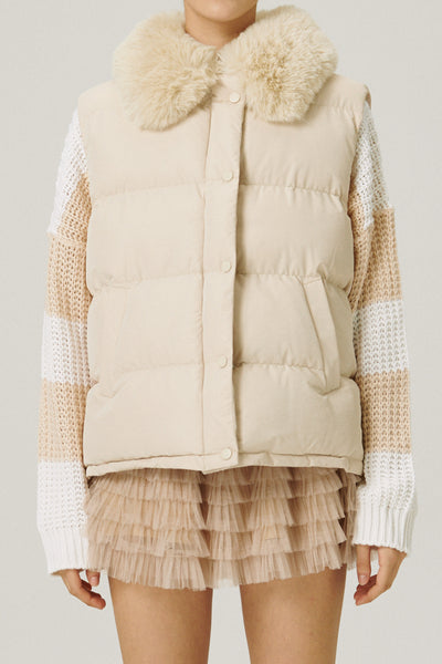 storets.com Polina Sleeveless Puffer Jacket