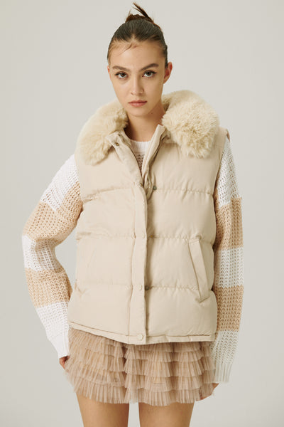 storets.com Polina Sleeveless Puffer Jacket