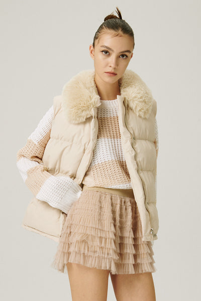 storets.com Polina Sleeveless Puffer Jacket