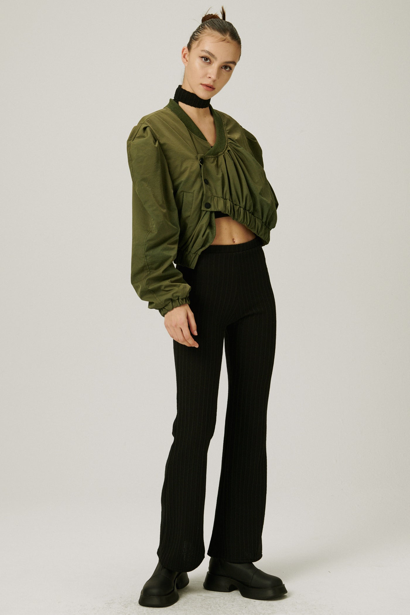 storets.com Birdie Asymmetric Crop Jacket