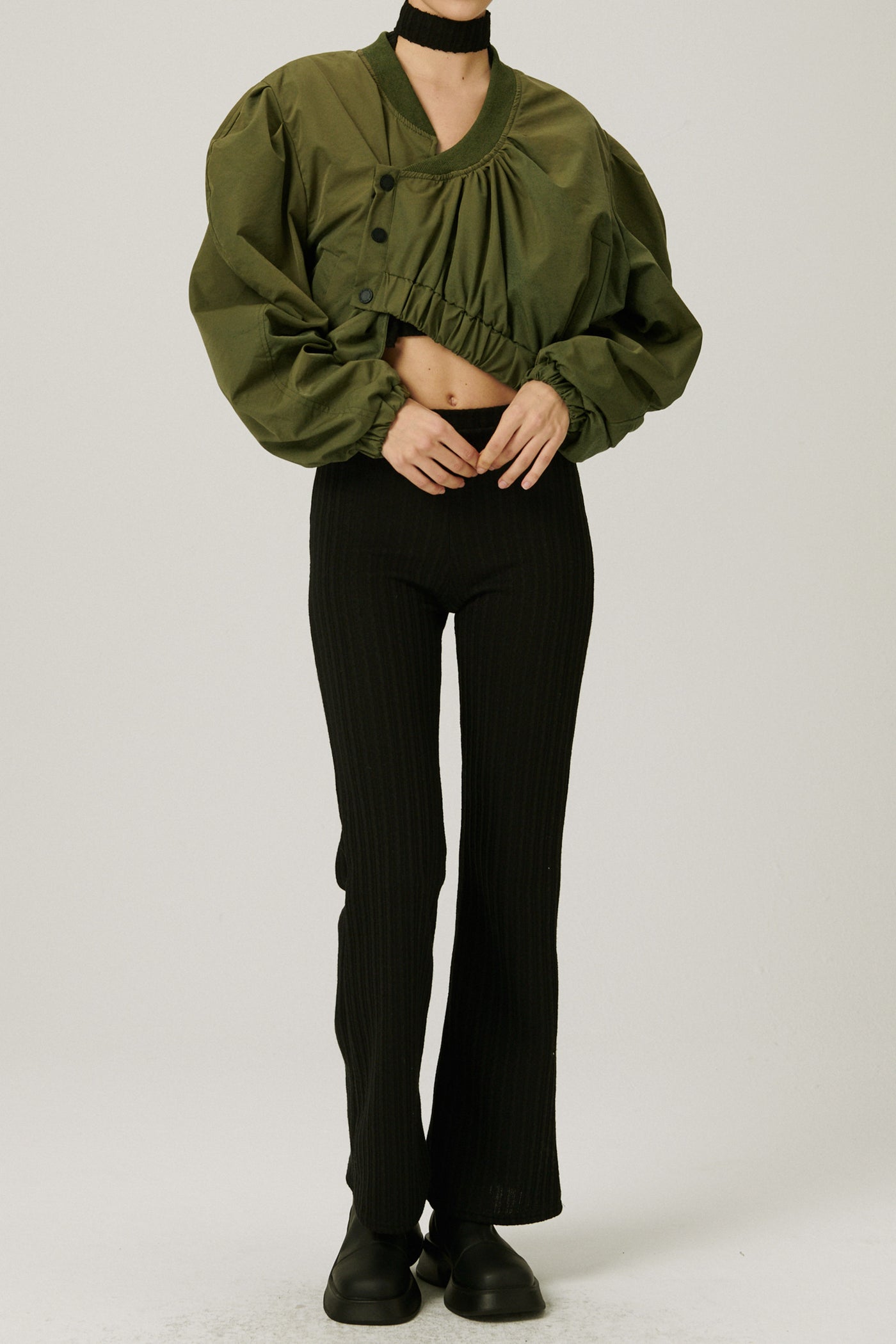storets.com Birdie Asymmetric Crop Jacket