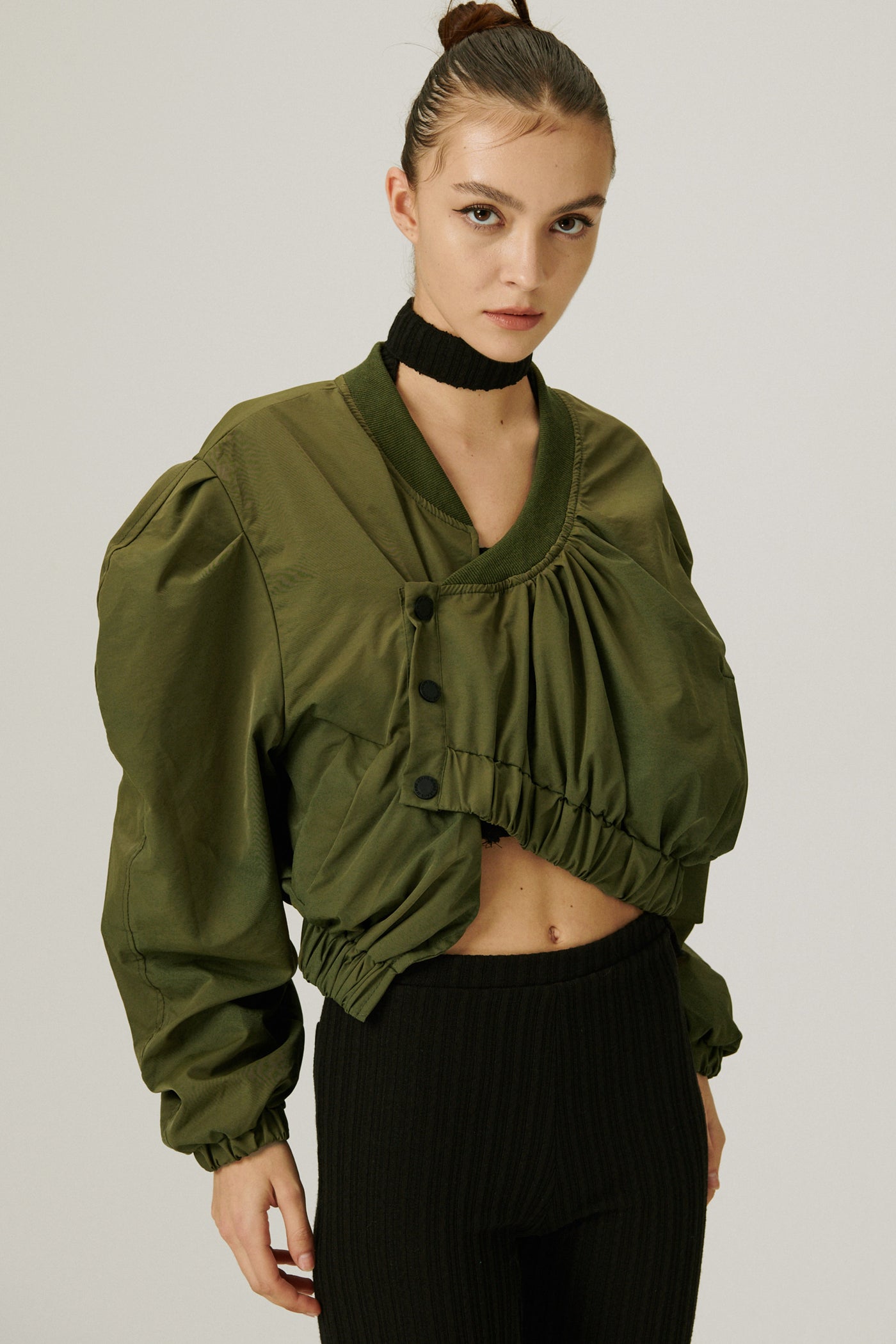 storets.com Birdie Asymmetric Crop Jacket