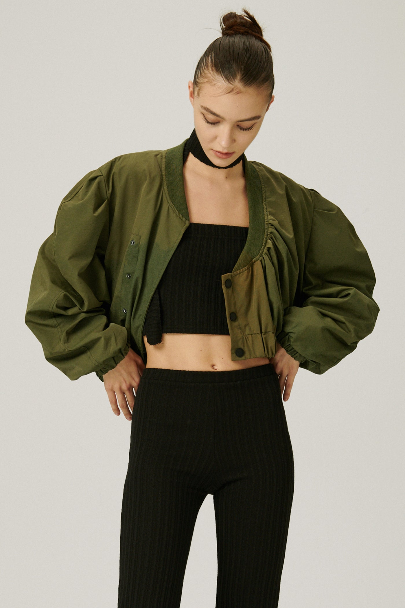 storets.com Birdie Asymmetric Crop Jacket