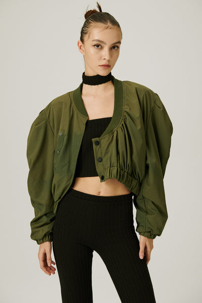 storets.com Birdie Asymmetric Crop Jacket