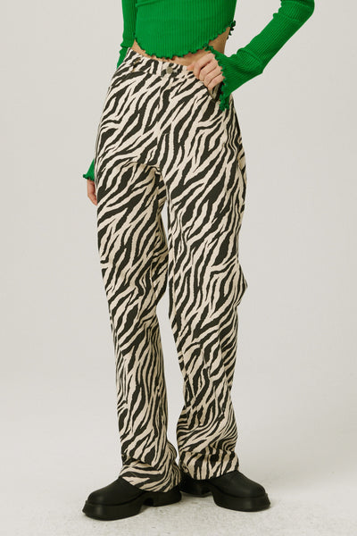 storets.com Ivy Wide Leg Pants in Zebra