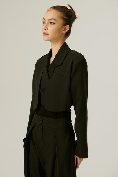 storets.com Lyla Trench Crop Blazer