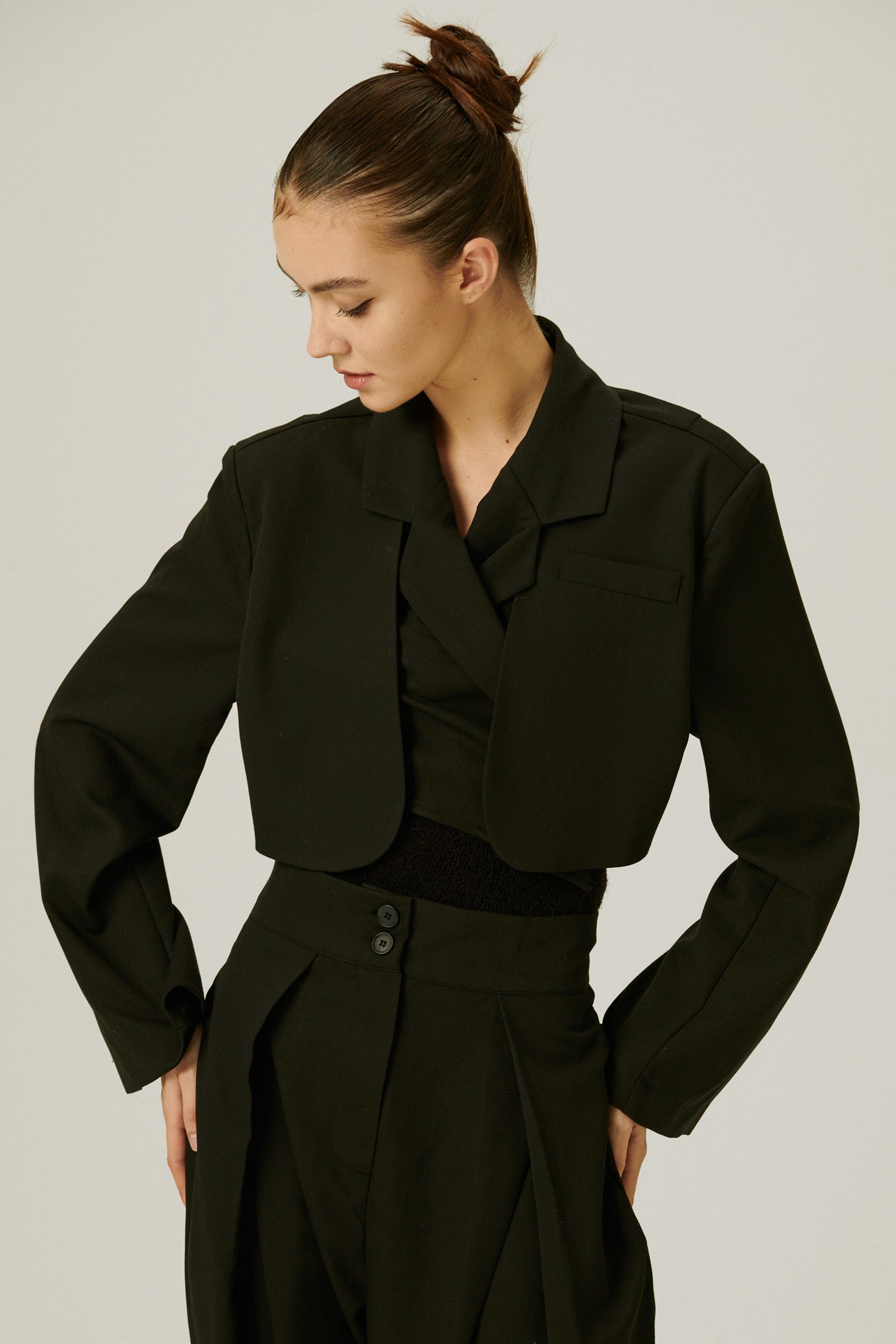 storets.com Lyla Trench Crop Blazer