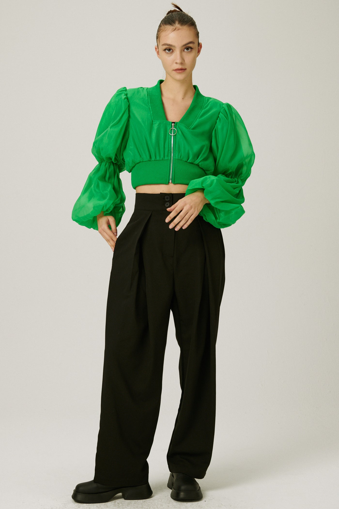 storets.com Mindy Balloon Sleeve Jacket