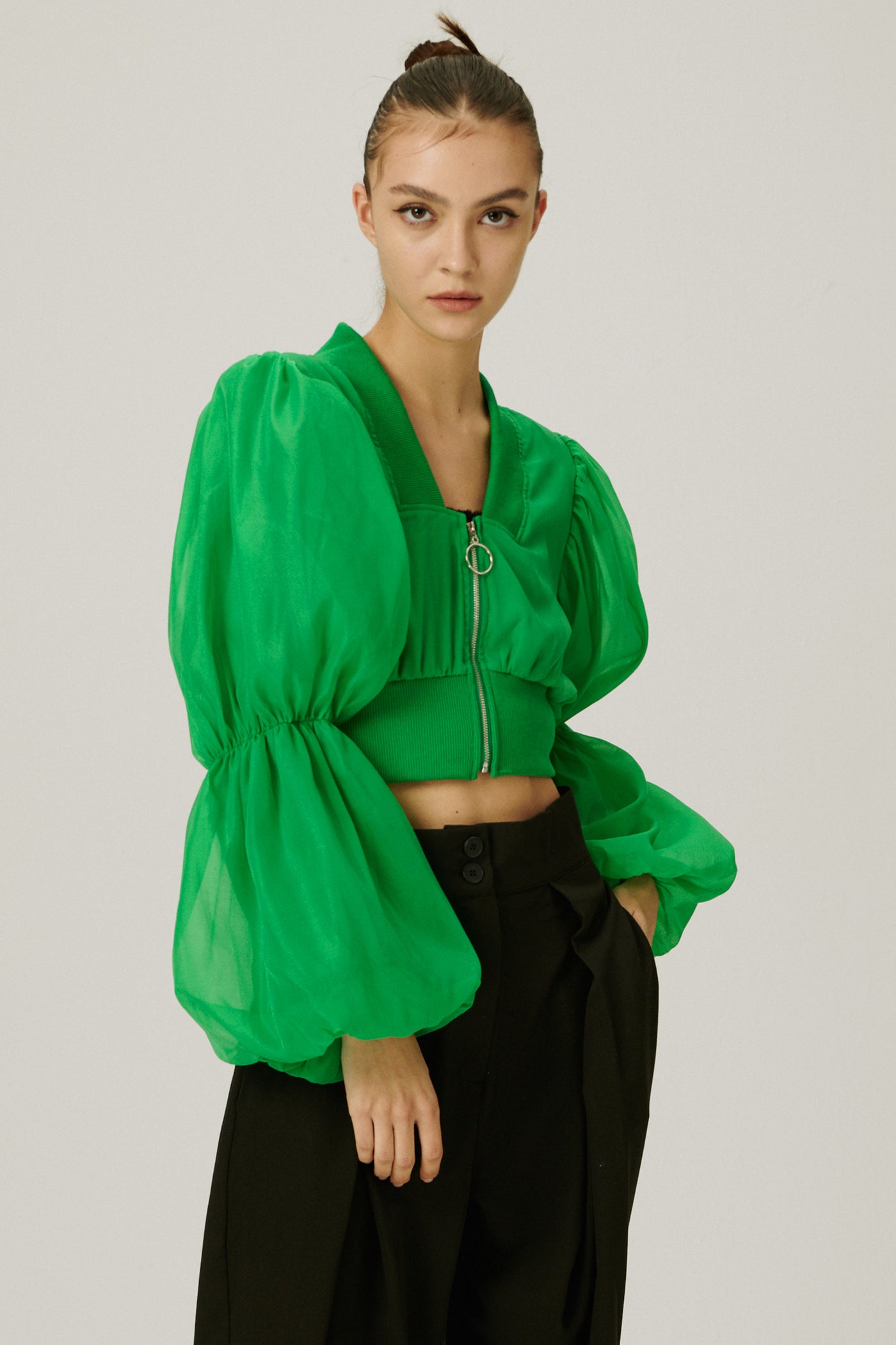 storets.com Mindy Balloon Sleeve Jacket