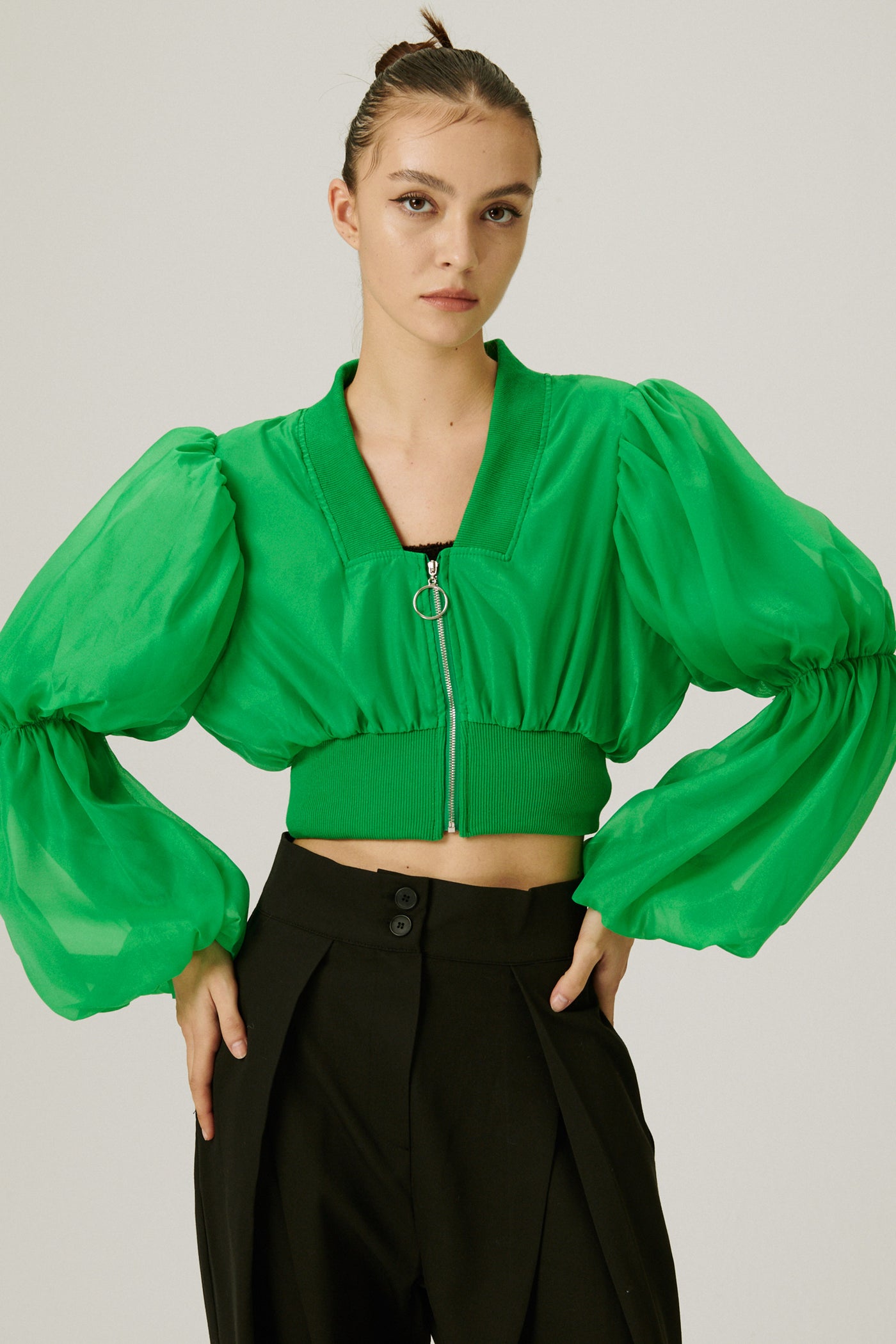 storets.com Mindy Balloon Sleeve Jacket