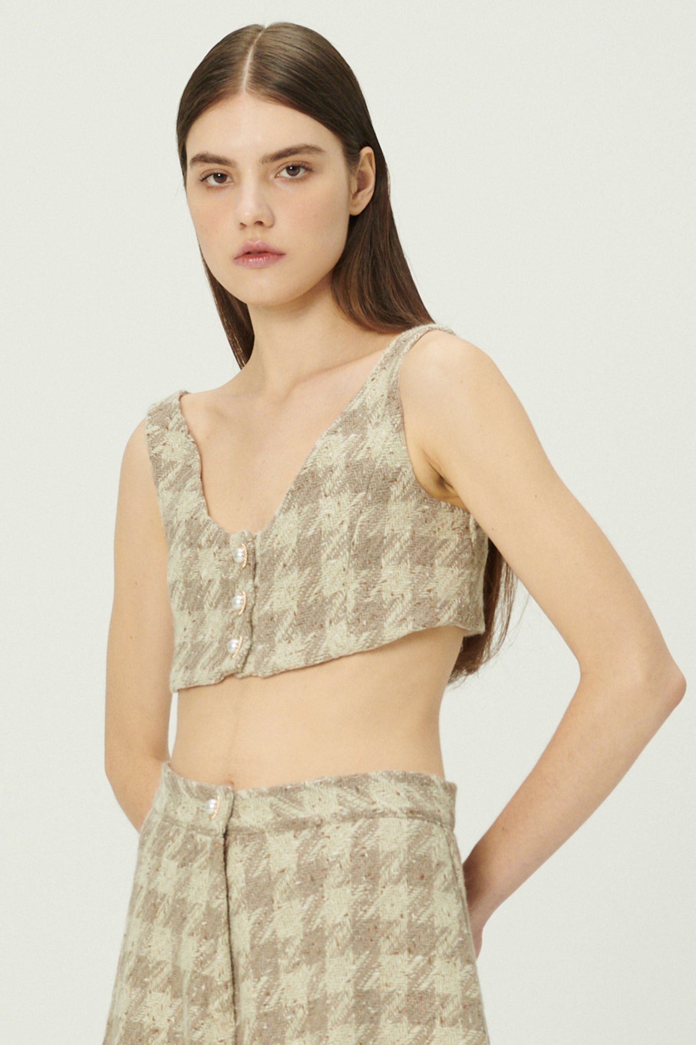 storets.com Milla Tweed Crop Top