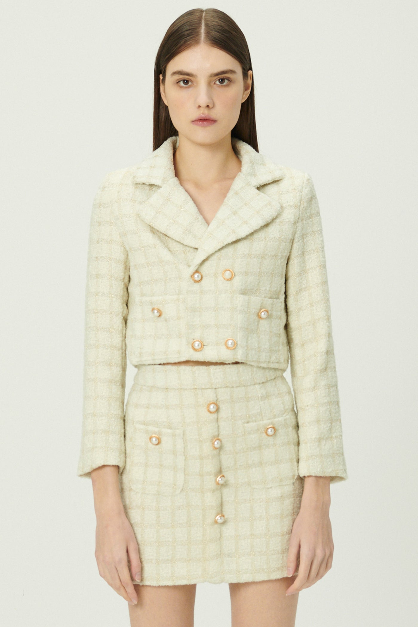 storets.com Ale Tweed Blazer and Skirt