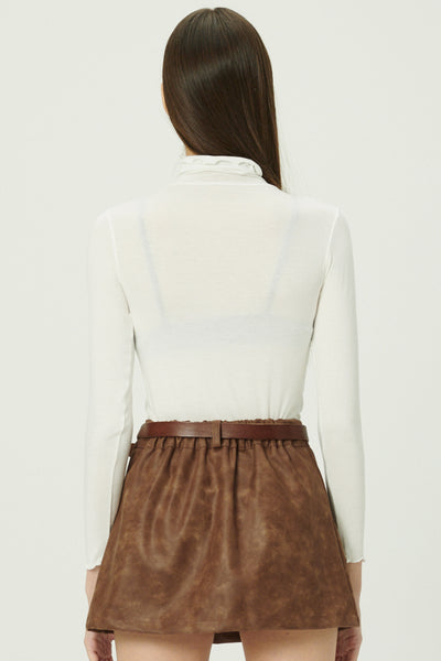 storets.com Catalina Lettuce Hem Slim Fit Top