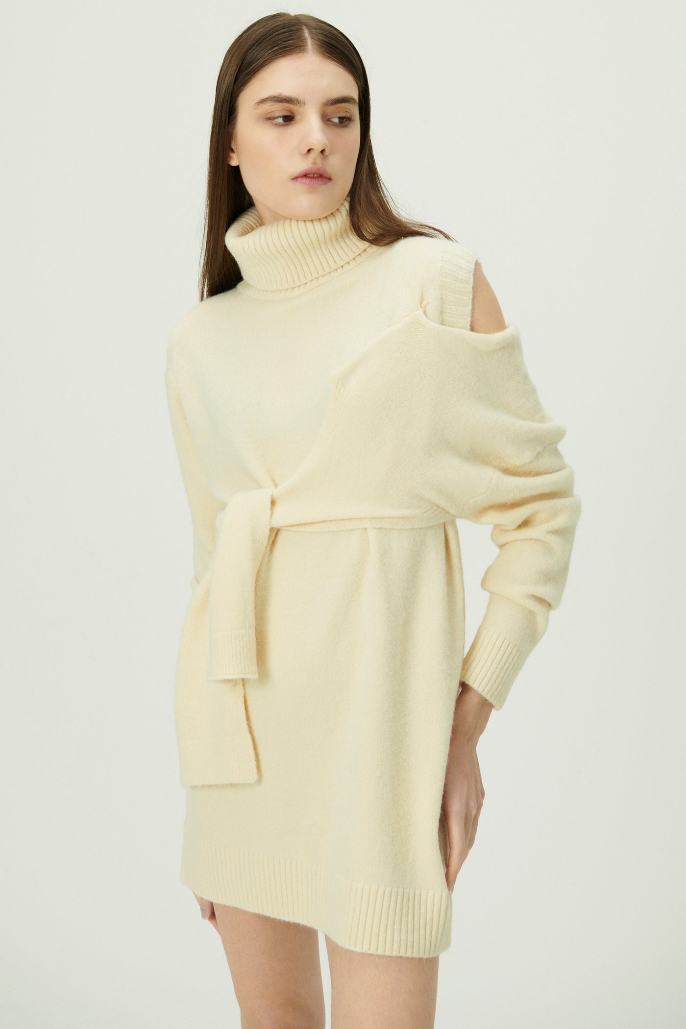 storets.com Victoria Tie Front Sweater Dress