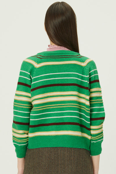 storets.com Naomi Striped Knit Cardigan
