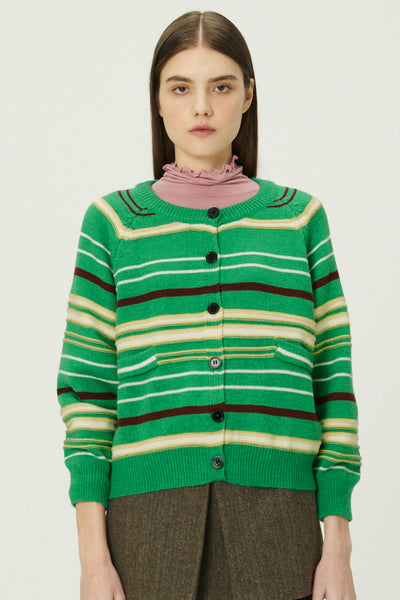 storets.com Naomi Striped Knit Cardigan